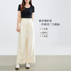 【专属特价】熙世界老钱风通勤休闲白色阔腿牛仔裤女薄款宽松直筒裤子2025新款 商品缩略图2