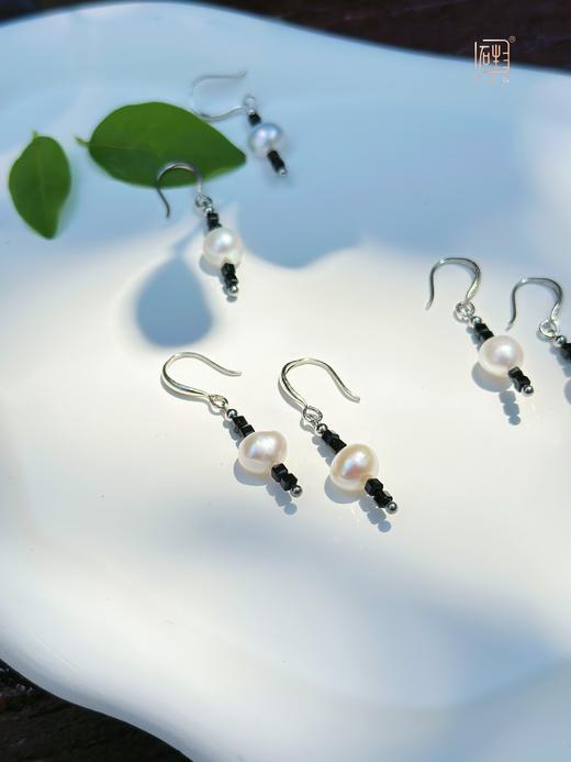 绿松石/尖晶石巴洛克珍珠设计耳饰 商品图2