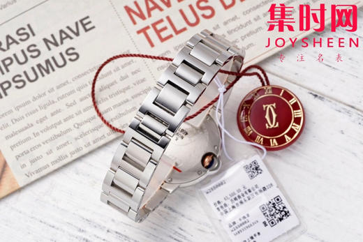 CR卡地亚蓝气球系列 中号33mm 间玫金贝母面 女士腕表 商品图8