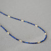 法式复古～刻面青金石仿施家珍珠串珠极细项链锁骨链气质高级感小众 商品缩略图2