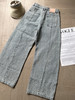 现货 THS-限时 成衣洗水 手工钉珠牛仔阔腿裤 BJ3325 商品缩略图11