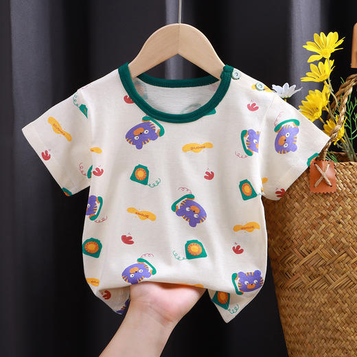 39.9 /4件   28色 夏季多巴胺儿童短袖t恤纯棉上衣 商品图3