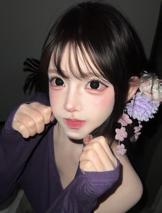 【新品半年抛】SUPERBIGCON-半年抛新品-丝缎黑瞳-14.5mm【半年抛0-800度 无525/575】 商品图4