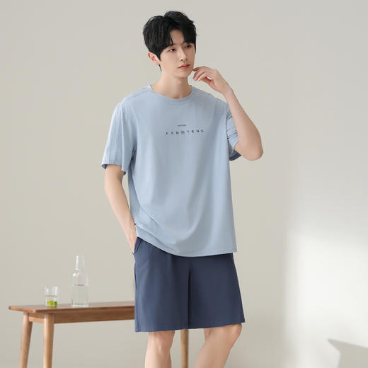 50%莫代尔 芬腾莫代尔纯色套头可外穿居服套装 商品图3