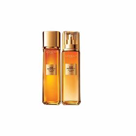 欧莱雅金致臻颜花蜜胶原乳液、精粹水