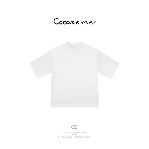 COCO ZONE 刘一一  经典袖型垂坠感圆领纯色简约T恤 CD2A1118 商品图0