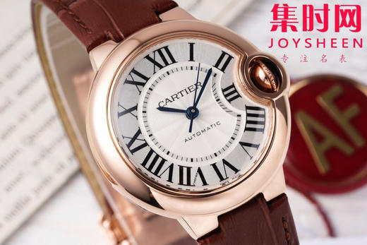 CR卡地亚蓝气球系列 中号33mm 玫金壳 罗马面 女士腕表 商品图1