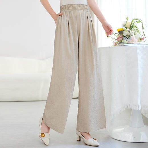 真丝桑锦绸V领小西装，轻奢高端真丝桑锦绸休闲西裤两件套SM-62599530 商品图3