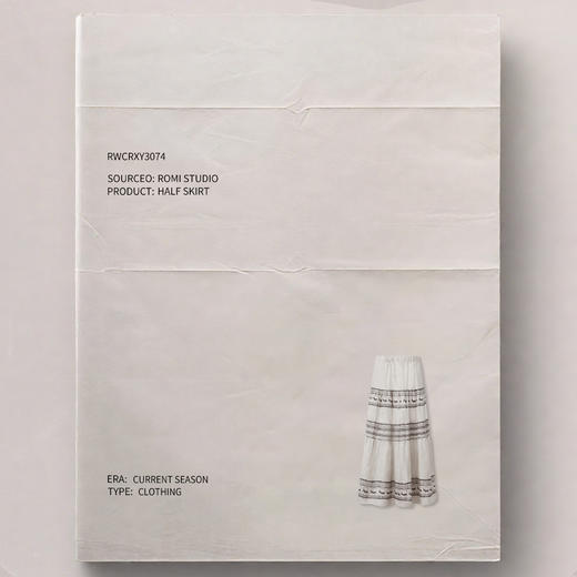 ROMI STUDIO“邂逅夏日”雨露麻小鹿印花度假风半身裙 RWCRXY3074 商品图4