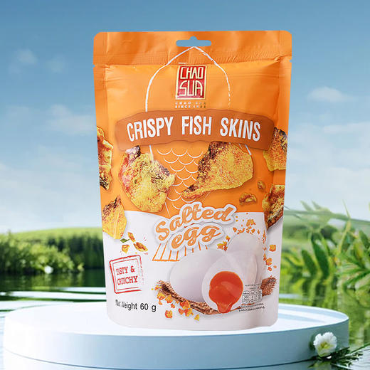 泰国进口座山牌咸蛋风味脆鱼皮60g 商品图3