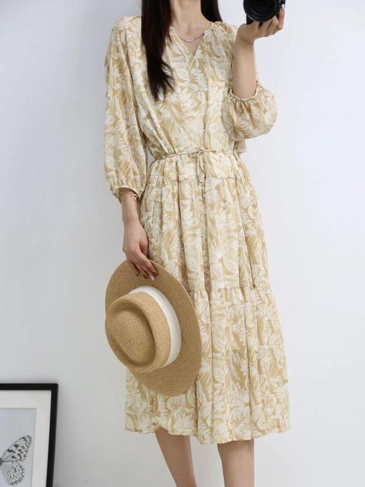 LPIUTY品牌直发！漾夏花叙～桑蚕丝印花连衣裙 C1225043 商品图1