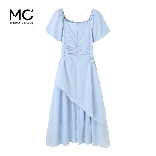 女装方领收腰下摆假两件拼接连衣裙-1379Q5223002 商品图4