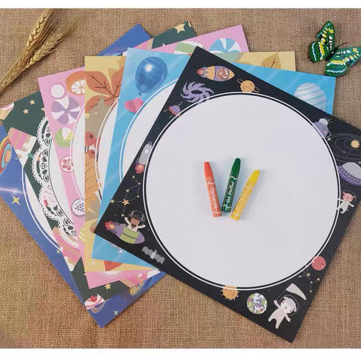 彩色边框卡纸/10张（颜色随机） 商品图2