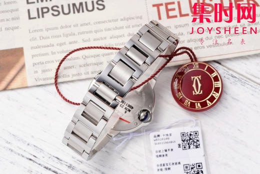 CR卡地亚蓝气球系列 中号33mm 罗马面 女士腕表 商品图8