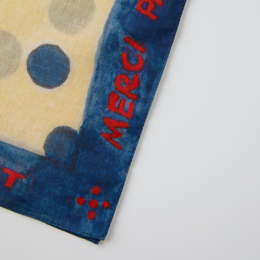 ROMI STUDIO 美式复古感全棉印花拼色撞色小方巾 RWCRP33543【发货时间25天】 商品图1