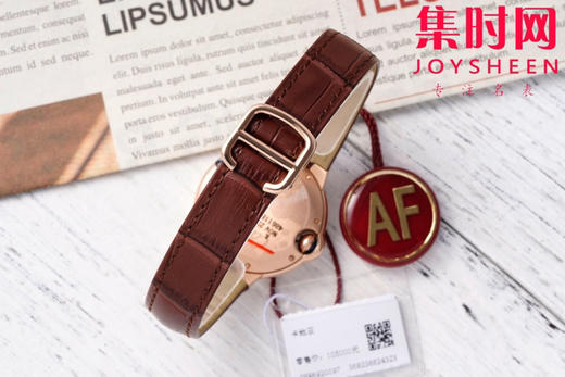 CR卡地亚蓝气球系列 中号33mm 玫金壳 罗马面 女士腕表 商品图8
