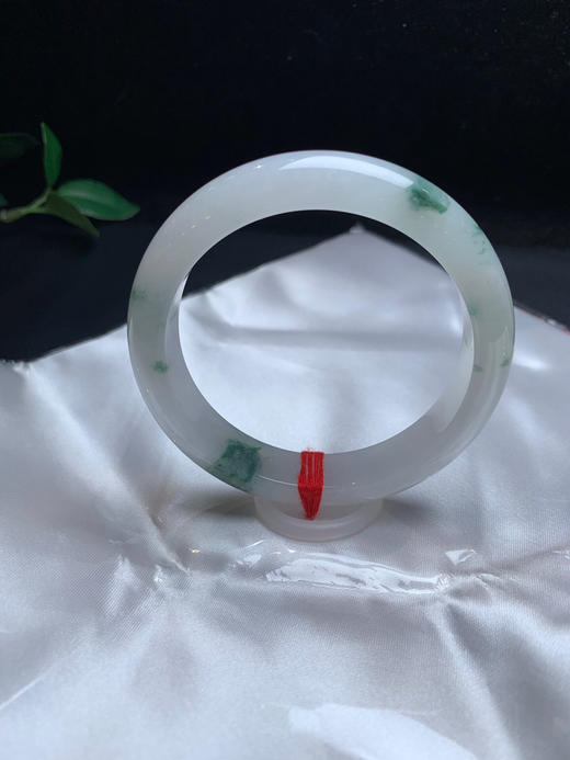 620043，57.5冰飘花手镯，清新白底，飘蓝花，干净清新 商品图2