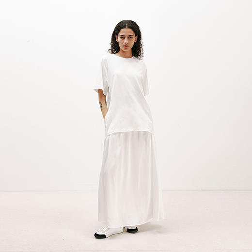 NUTH 度假松弛感白色假两件长款连衣裙女 商品图1