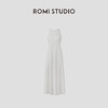 ROMI STUDIO 简约优雅  棉麻混纺白色无袖长款连衣裙 RWCRLG2733 商品缩略图0