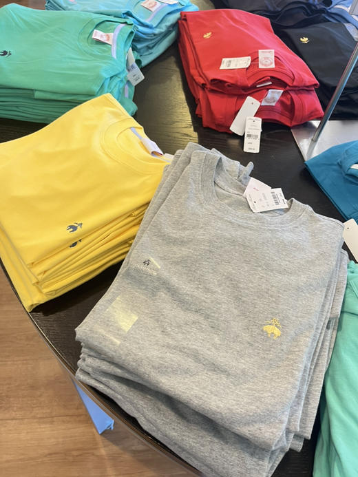 Brooks Brothers布克兄弟 🐑纯色刺绣🪡小羊标 男士短袖T恤 ¥298/件，¥550两件 商品图0