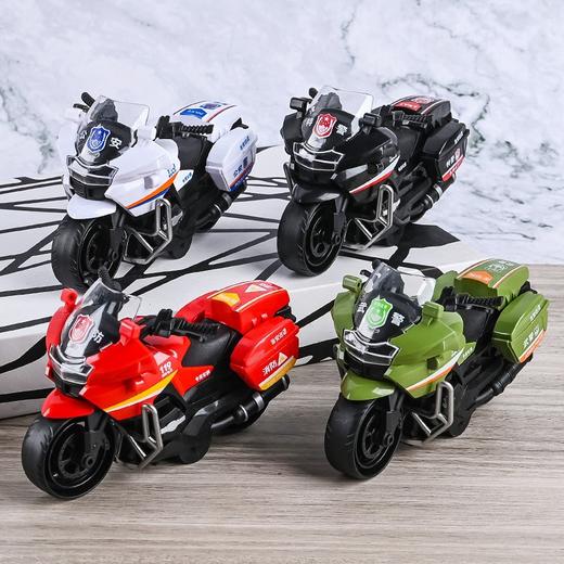 【拍1发3！六一礼物佳选🎁】耐摔不怕摔！🚴‍♂️儿童惯性摩托车模型，萌趣设计陪伴成长✨儿童男孩惯性摩托玩具车模型 装饰摆件 耐摔玩具幼儿园六一礼品 商品图1