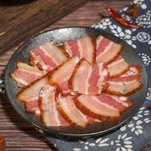 巴东县巴腊香烟熏风味土家腊五花肉500g/袋 商品图2