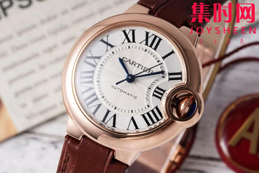 CR卡地亚蓝气球系列 中号33mm 玫金壳 罗马面 女士腕表 商品图2