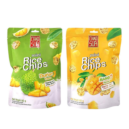 泰国进口座山牌榴莲味|芒果味迷你米饼60g 商品图5