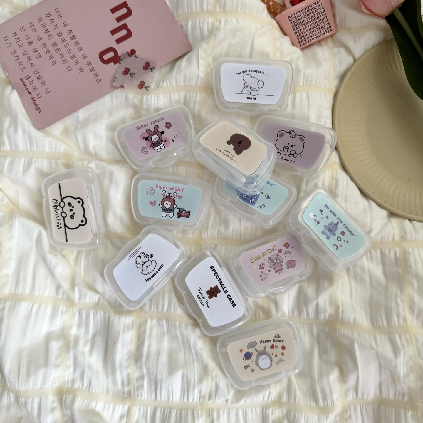 隐形眼镜盒/带镜子B066