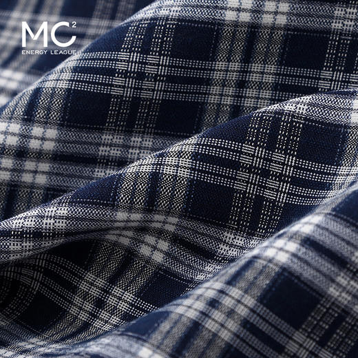 女装方领腰节绑带格子拼接连衣裙-25114Q5223001 商品图3