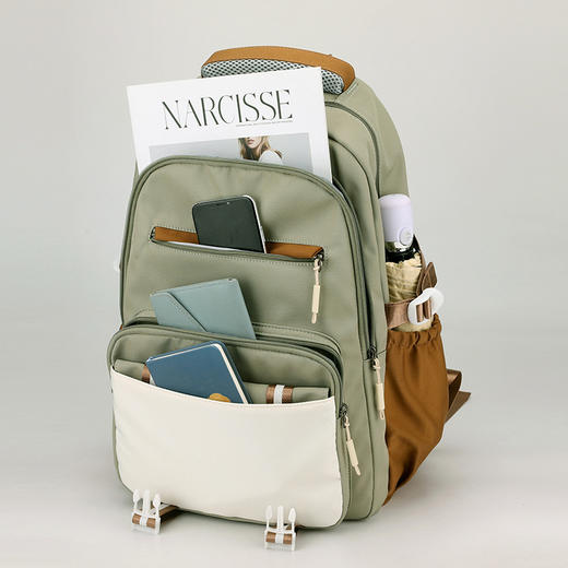 【开学季】2025新款大容量书包带挂件女初高中生 大学生运动电脑双肩背包休闲旅游 商品图2