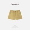 COCO ZONE 刘一一 【100棉】卡其色简约时尚休闲短裤CD1A0513 商品缩略图0