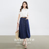 熙世界复古原色牛仔半身裙女春夏薄款高腰压褶a字伞裙2025年新款 商品缩略图1