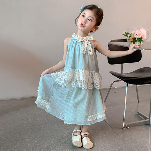 夏季公主吊带涟漪裙 潮流蓬蓬蛋糕裙 商品图11
