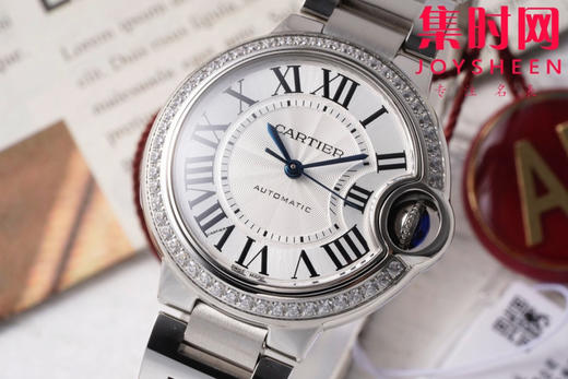 CR卡地亚蓝气球系列 中号33mm 钻圈罗马面 女士腕表 商品图2