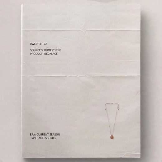 ROMI STUDIO 非金属棉绳项链 天然橡木壶形吊坠项链 RWCRP33122 商品图4