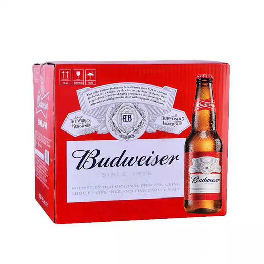 百威啤酒500ml/1瓶/6瓶/12瓶 商品图1
