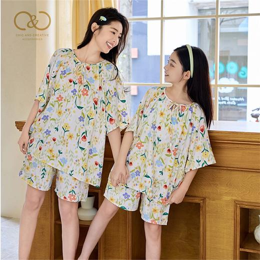 意大利C&C 亲子款棉绸印花家居服套装 睡衣 小童/中大童/成人 多款可选 商品图3