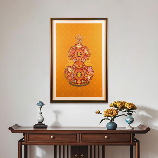 大吉福禄 五行葫芦系列 铜雕艺术画 商品图9