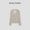 ROMI STUDIO 法式慵懒修身剪裁  镂空Polo领针织开衫 RWCRS64058 商品缩略图1