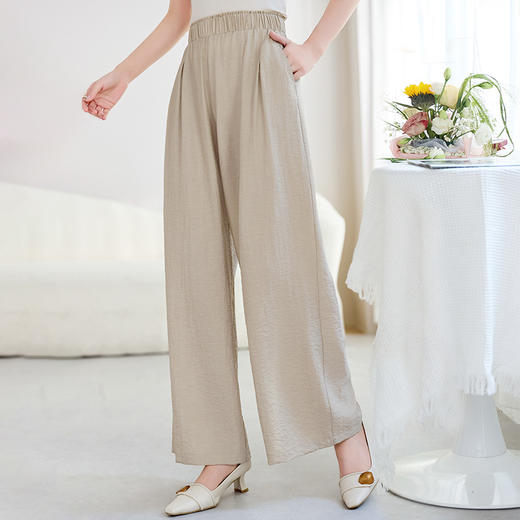 真丝桑锦绸V领小西装，轻奢高端真丝桑锦绸休闲西裤两件套SM-62599530 商品图2