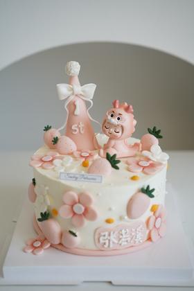 主题奶油蛋糕| 鲜果原味奶油 - 龙宝周岁