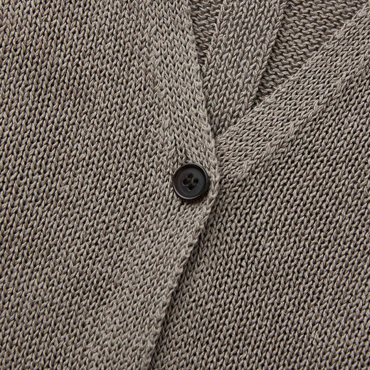 ROMI STUDIO进口环保纤维卡其色轻薄V领针织背心马甲 RWCRS64057 商品图3