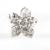 【天然正品】PT900铂金时尚设计款满钻近30分花朵造型钻石耳钉12.4*12.4*16.3MM（皆取最大值）女士现售价：2880！160525NJM17 商品缩略图1
