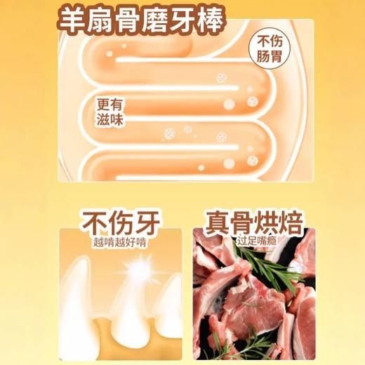 毛大胖宠物烘干香酥羊扇骨洁齿真骨酥脆耐啃补钙磨牙棒狗零食/个 商品图1