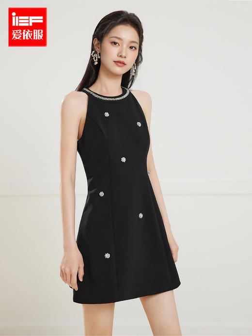 IEF/爱依服2025裙子夏季 法式淑女名媛风气质感百搭显瘦背心裙N40836 商品图0