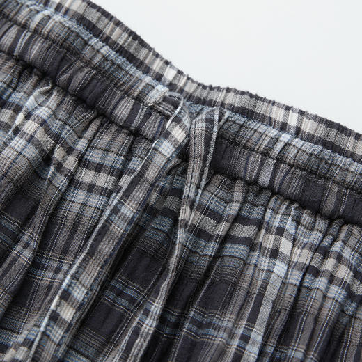 ROMI STUDIO 经典复古  夏季轻薄全棉百褶格纹半身裙 RWCRXM3883 商品图2