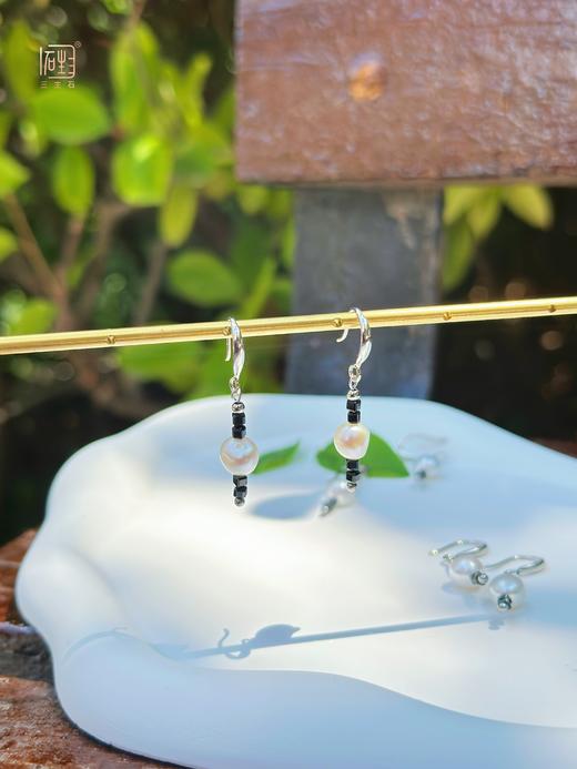绿松石/尖晶石巴洛克珍珠设计耳饰 商品图0