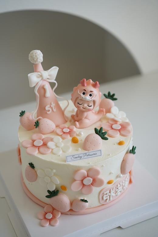 主题奶油蛋糕| 鲜果原味奶油 - 龙宝周岁 商品图1