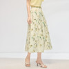 【专属特价】熙世界碎花半身裙女2025夏天新款浪漫清新空气绉感印花a字裙伞裙 商品缩略图4